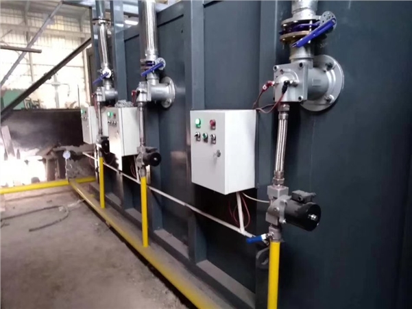 安徽：天然氣模殼焙燒爐工作現(xiàn)場