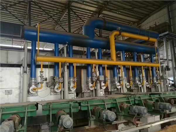 陜西：天然氣軋鋼加熱爐燒嘴工作現(xiàn)場。