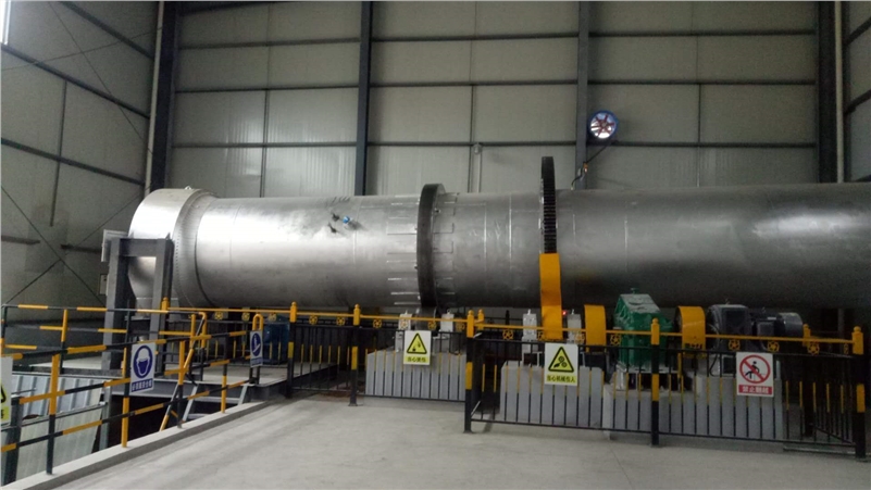 甘肅：天然氣回轉(zhuǎn)窯燒嘴工作現(xiàn)場