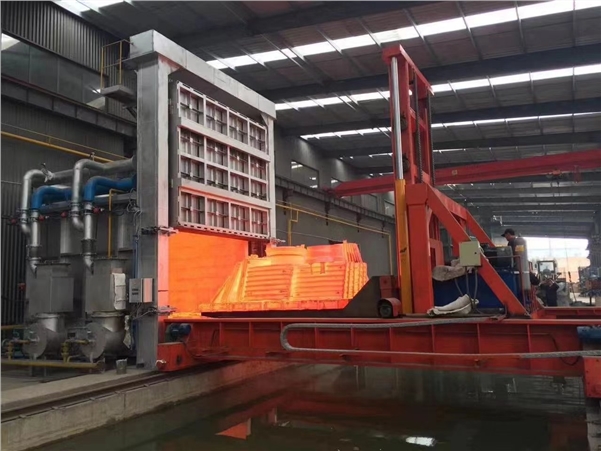 蓄熱式臺(tái)車天然氣鑄鋼退火爐:燒嘴兩側(cè)布局 均溫加熱 自動(dòng)控溫